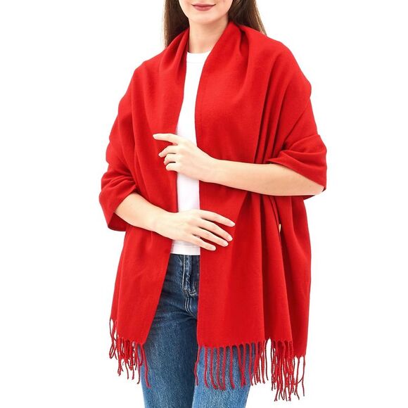 Alpine Swiss Womens Shawl Evening Wrap Pashmina Large Scarf Fringe Cape Poncho - Picture 7 of 7